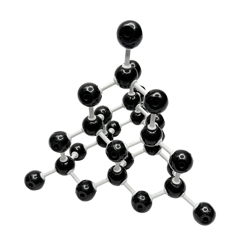 Modelo de cristal covalente modelo de estrutura molecular de diamante