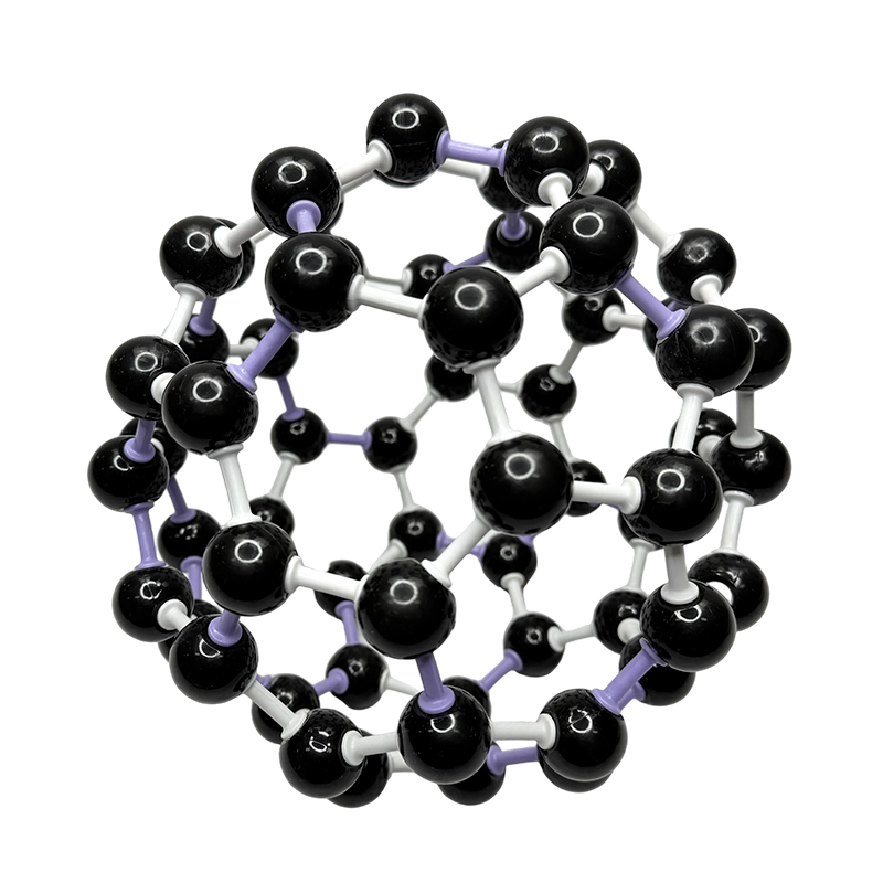 Equipamento educacional, modelo de química carbono 60, construção de estrutura molecular de C60