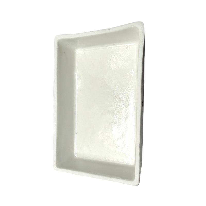 Laboratório usa barco de combustão de porcelana com resistência à corrosão de porcelana