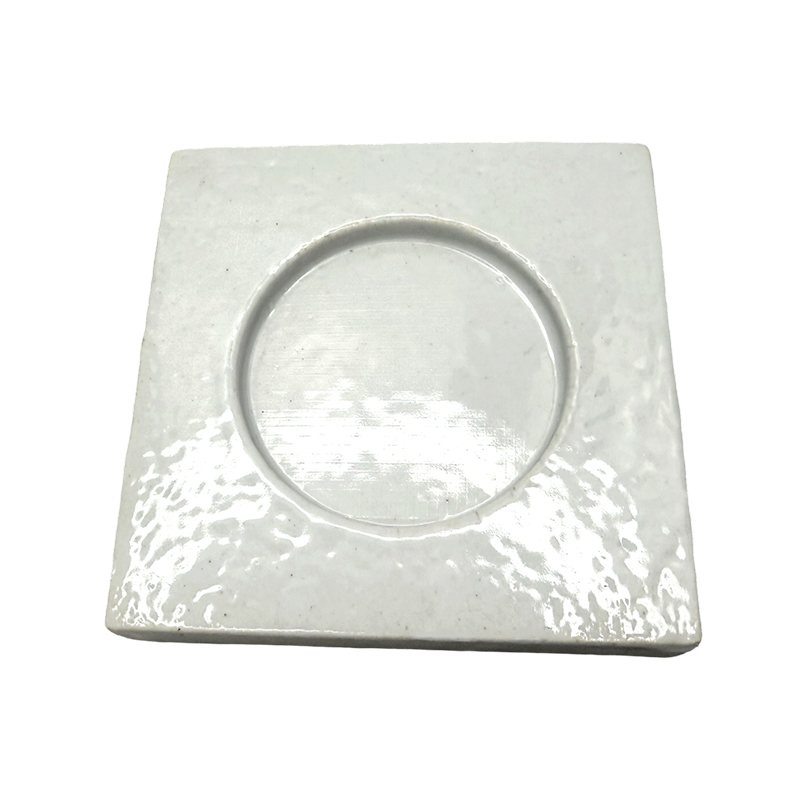 Placa de reação de cor branca de cerâmica de porcelana com 1 furos para uso em laboratório