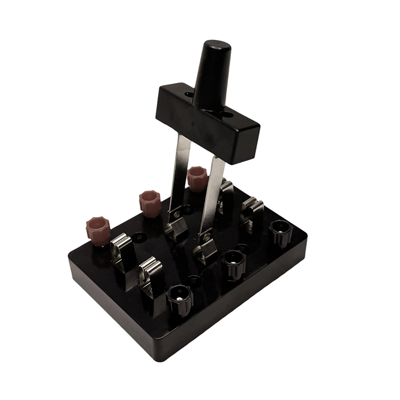 Interruptor de faca de lançamento duplo de pólo duplo, equipamento de laboratório elétrico físico para estudantes, instrumento de ensino