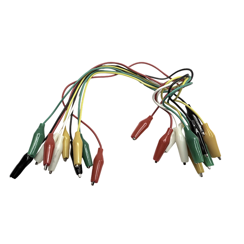 Fio de conexão de teste de equipamento de ensino para fio de clipe de crocodilo elétrico de laboratório