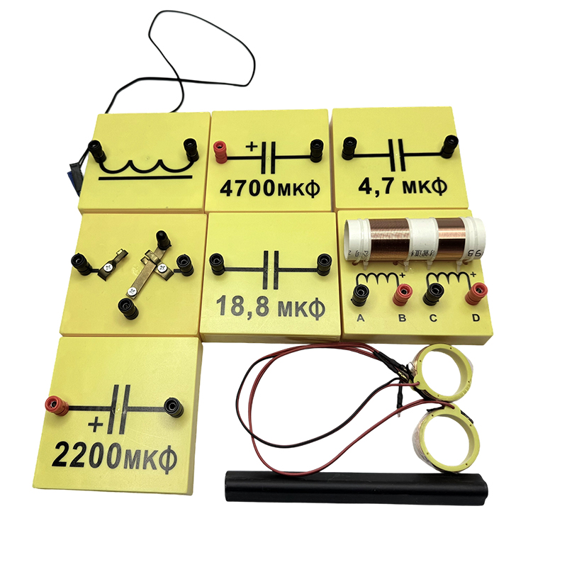 Demonstrar conjunto elétrico 3 equipamentos de ensino elétrico