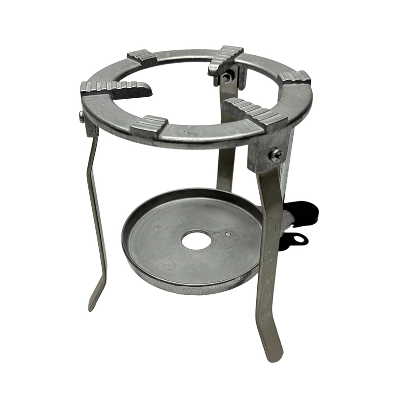 Tripé de laboratório suporte de laboratório bunsen queimador tripé suporte de ferro fundido com bandeja