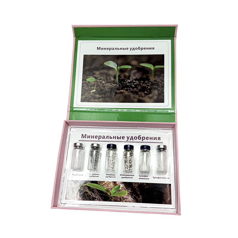 6 tipos de amostras de fertilizantes minerais