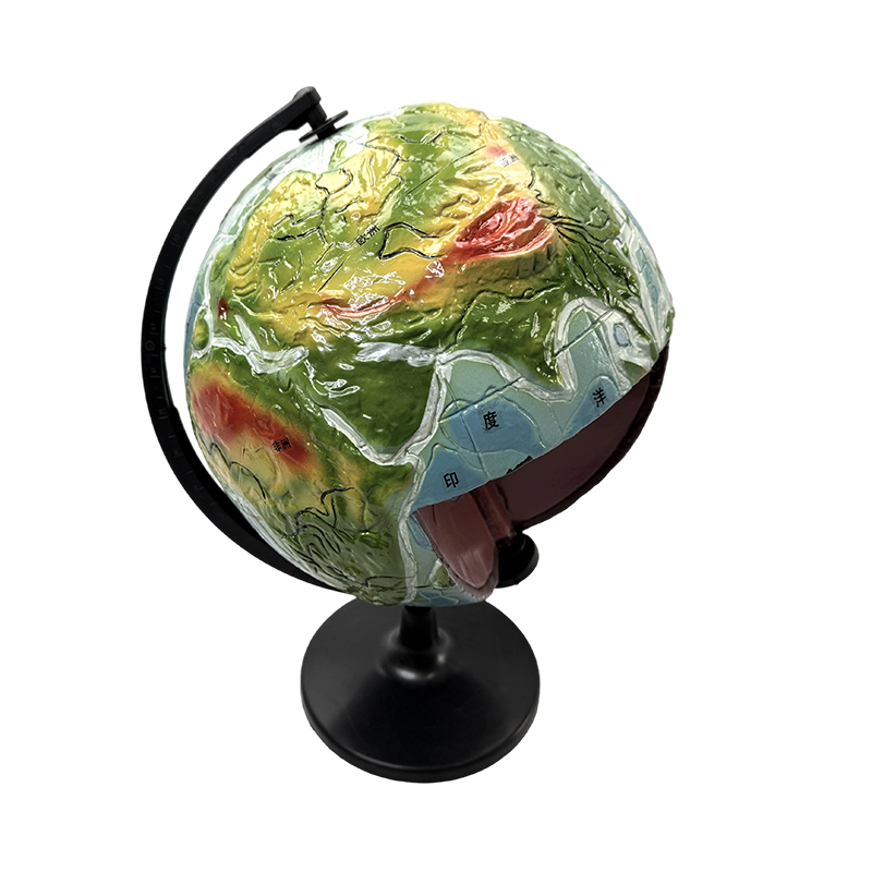 Modelo de educação geográfica, modelo de estrutura interna da terra, modelo de globo de estrutura interna da terra