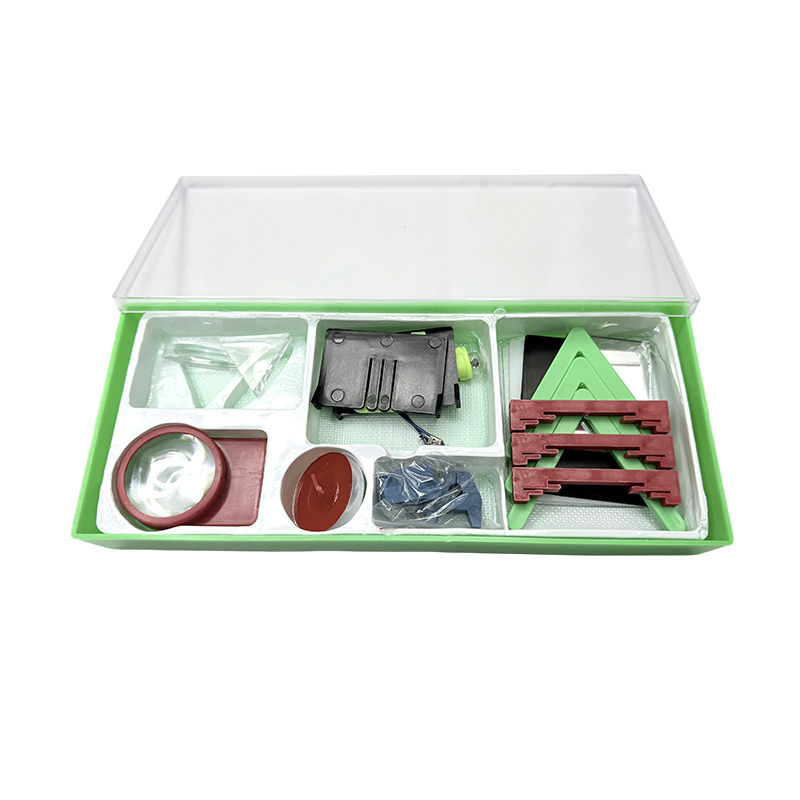 Kit de experimento de óptica geométrica/kit de experimentos ópticos prisma de laser lente convexa educacional ciências físicas