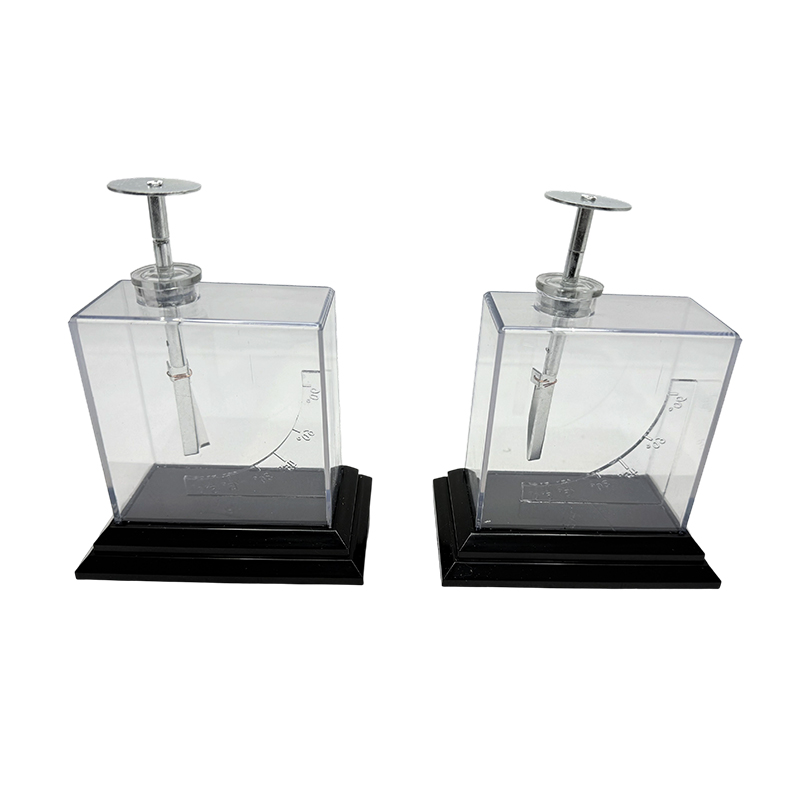 Eletroscópio de folha para estudantes, instrumento de ensino físico e eletrônico eletrômetro/instrumento de laboratório de física escolar experimento científico e kit de ensino eletroscópio de folha eletroscópio eletrostático físico