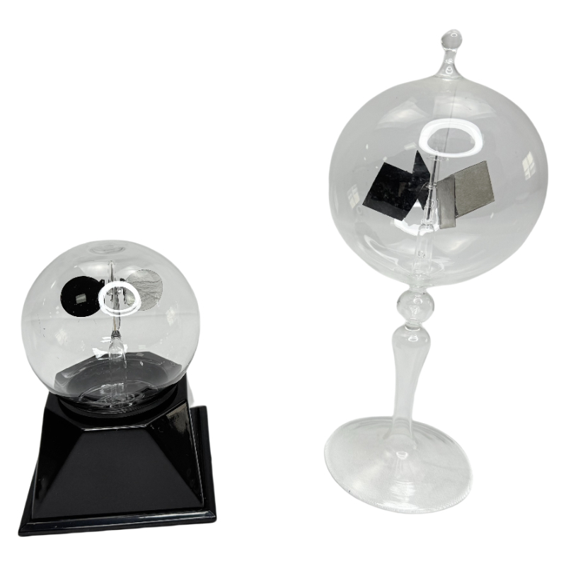 Crookes radiômetro luz pressão moinho de vento radiador térmico instrumento equipamento experimento físico