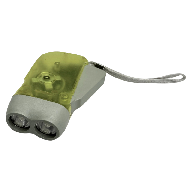 Lanterna de plástico de pressão manual Lanterna LED